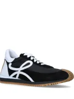 Loewe Flow Runner Sneakers In Blk/white