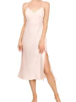 Everyday Ritual Sloan T-back Nightgown In Champagne