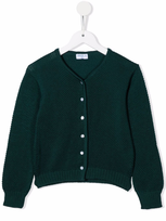 Siola Kids' Button-up Merino Cardigan In Green