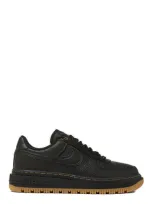 Nike Air Force 1 Lux Gum Sneakers In Black/black/bucktan/gum Yellow