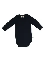 Kyte Baby Kids' Long Sleeve Bodysuit In Midnight