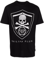 Philipp Plein Logo-print Short-sleeved T-shirt In Black