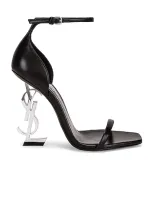 Saint Laurent Opyum Ysl Heels In Nero