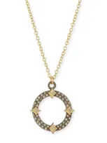 Armenta Old World Diamond Open Pendant Necklace W/ Crivelli