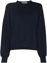 The Frankie Shop Vanessa Relaxed-fit Cotton-jersey Sweatshirt In Blue