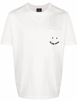 Ps By Paul Smith Chest Logo-print T-shirt In Bianco