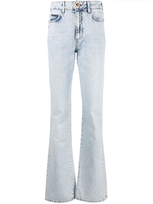 Philipp Plein High-waisted Flared Jeans In Blue