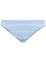 Heidi Klein Fiji Jacquard Bikini Bottoms In Blue White Print