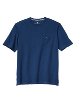 Tommy Bahama Bali Beach Slub Cotton Tee In Bering Blue