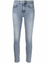 Dondup Marilyn Slim-fit Cropped Jeans In Blau