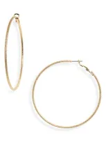 Nordstrom Thin Hoop Earrings In Gold