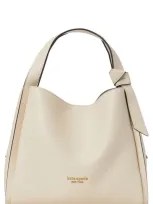 Kate Spade Knott Medium Leather Tote In Milk Glass