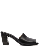 Marsèll Slanted Block Heel Mules In Black