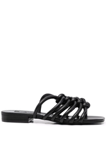 Sergio Rossi Sr Alicudi Knotted Sandals In Schwarz