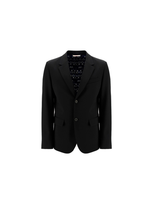 Valentino Man Wool-twill Blazer In Nero