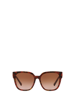 Valentino Oversized Square Gradient Sunglasses In Red Havana