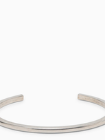 Saint Laurent Silver-tone Brass Rigid Bracelet In Metal