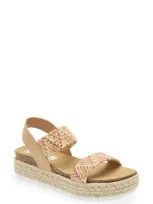 Steve Madden Jaklyn Espadrille Platform Sandal In Multi