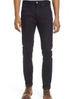 Kato The Scissors Slim Tapered Leg Jeans In Blue Black Raw