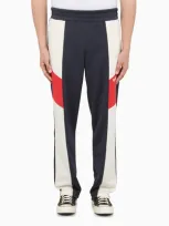 Palm Angels Navy Colorblock Lounge Pants In Multicolore