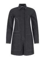 Max Mara Fastoso Denim Jumpsuit With Contrasting Stitching - Atterley In Ultramarine