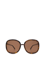 Gucci Eyewear Oversized Sunglasses In Havana