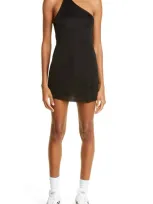 Gauge81 Sefrou One-shoulder Body-con Minidress In Black