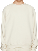 Les Tien Beige Cotton Sweatshirt In Neutrals