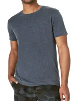 Lucky Brand Venice Burnout Crewneck T-shirt In American Navy