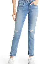 Rag & Bone Dre Low Rise Slim Boyfriend Jeans In Blue