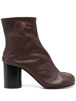 Maison Margiela Tabi 80mm Ankle Boots In Brown