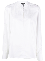 Rag & Bone Jade Long-sleeve Blouse In White