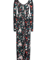 Rabanne Floral-print Stretch-jersey Maxi Dress In Black Rose Garden