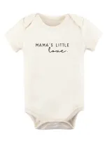 Tenth & Pine Kids'  Mama's Little Love Organic Cotton Bodysuit In Natural