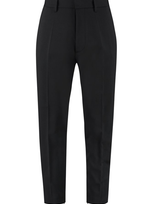 Dsquared2 Logo Printed Cropped Trousers In Black