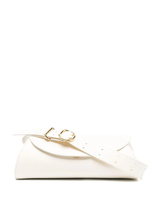 Jil Sander Hazelnut Cannolo Medium Shoulder Bag In White