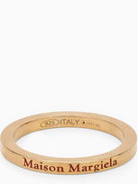 Maison Margiela Gold-coloured Silver Ring In Metal