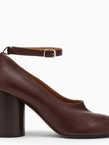 Maison Margiela Tabi Block-heel Ankle-strap Pumps In Chic Brown