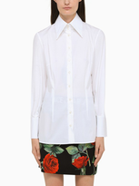 Dolce & Gabbana White Slim Fit Long Sleeve Shirt