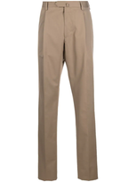 Caruso Straight-leg Cut Trousers In Brown