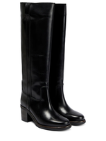 Isabel Marant Seenia Leather Knee-high Boots In Black