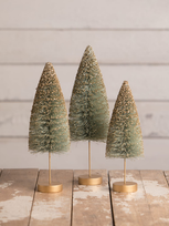 Bethany Lowe Fall Bottle Brush Trees, Set Of 3