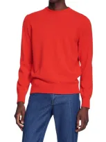 Sandro Industrial Cashmere Sweater In Orange