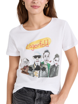 Unfortunate Portrait Lagerfeld Tee In White