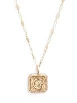 Miranda Frye Harlow Initial Pendant Necklace In Gold - G