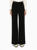 Chloé Black Wool And Cashmere Palazzo Trousers