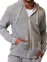 Threads 4 Thought Threads For Thought Trim Fit Heathered Hoodie In Heather Grey