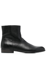 Buttero Zipped Ankle Boots In Black