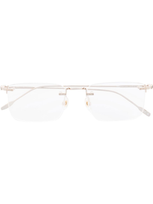 Montblanc Rimless Square-body Glasses In Gold