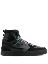 Off-white Vulcanized High-top Sneakers In 黑色